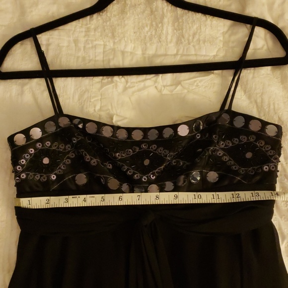 🔥 BCBG MAXAZARIA Babydoll Black Dress - Picture 6 of 6